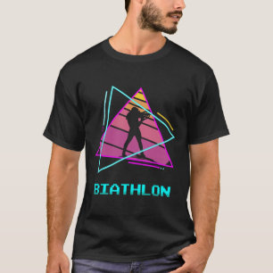 Retro Vintage Clic Biathlon Biathlete 3 T-Shirt