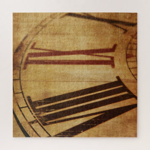 Retro vintage clock jigsaw puzzle
