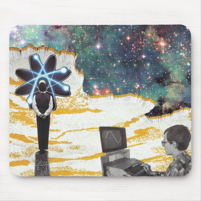 Retro Vintage Collage Mousepad (Front)