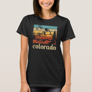 Retro Vintage Colorado State Rocky Mountains Men W T-Shirt
