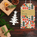Retro Vintage Colourful Scandinavian Christmas  Gift Tags<br><div class="desc">Retro Vintage Colourful Scandinavian Christmas Gift Tags
A retro scandinavian "to and from" holiday gift tag.</div>