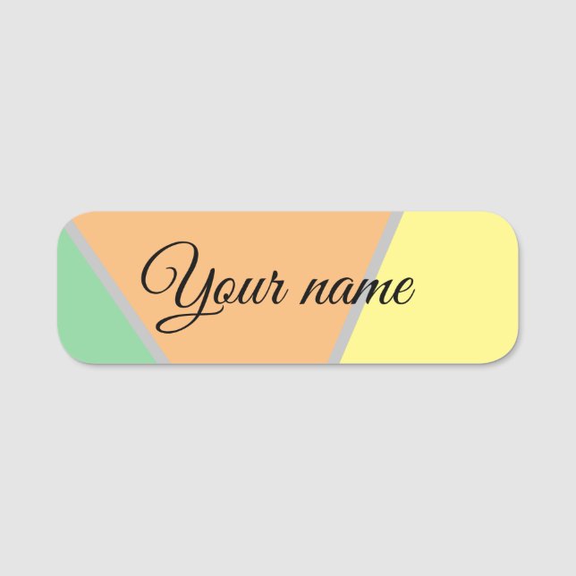 Retro Vintage Colours Case-Mate iPhone Case Name Tag (Front)