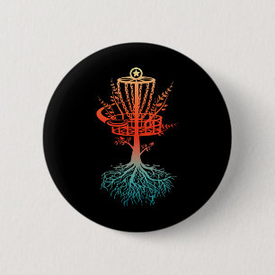 Retro Vintage Cool Disc Golf Player Certified Sket 2 Inch Round Button