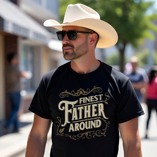 Retro Vintage Cool Elegant Typography Father Quote T-Shirt