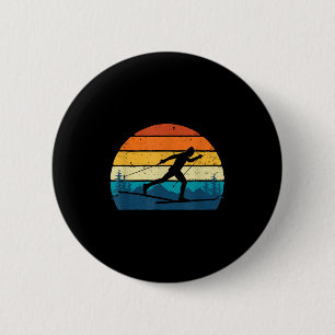 Retro Vintage Cross-country Skiing - Winter Sports 2 Inch Round Button