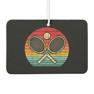 Retro Vintage Crossed Tennis Racket - Sports Lover Air Freshener