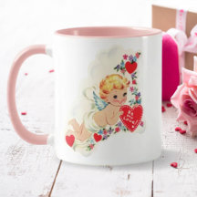Retro Vintage Cupid Be My Love Valentine's Day