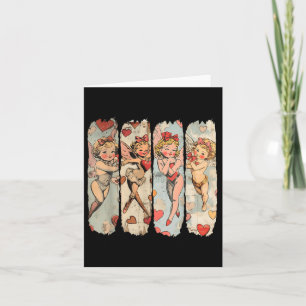 Retro Vintage Cupid Happy Valentines Day  Card