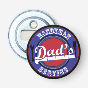 Retro Vintage Dad's Handyman Service Bottle Opener