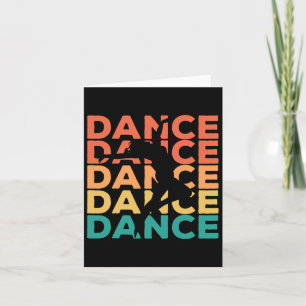 Retro Vintage Dancing Gift For Dancers  Card