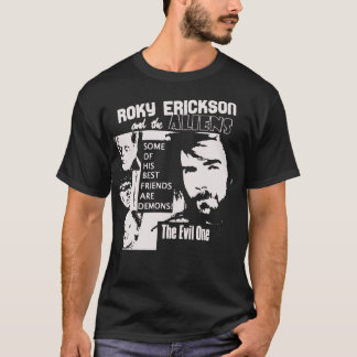 Retro Vintage Dark Red Roky Erickson Long Sleeve M T-Shirt