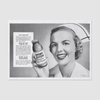 Retro Vintage Decoupage Nurse Art  Tissue Paper