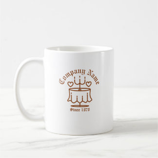Retro Vintage Diner Love Table Brown Icon Coffee Mug