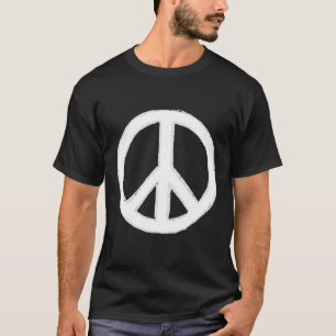 Retro Vintage Distressed Design Peace Sign Hand Dr T-Shirt