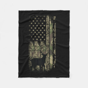 Retro Vintage Drummer 70s 80s Distressed Drum Stic Fleece Blanket