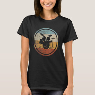 Retro Vintage Drummer Percussionist Drums T-Shirt