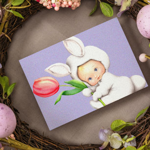 Retro vintage Easter Holiday Card