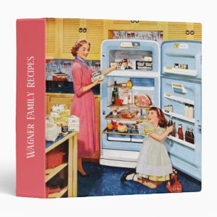 retro vintage Family recipe Binder