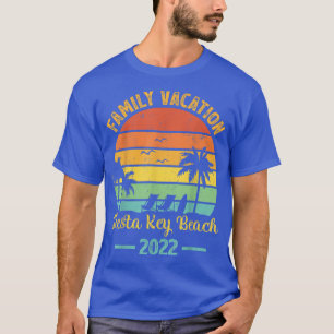Retro Vintage Family Vacation 2022 Florida Siesta T-Shirt