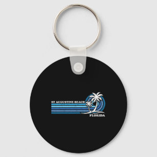 Retro Vintage Family Vacation Florida St. Augustin Keychain