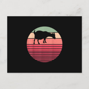 Retro Vintage Farmer Farm Animal Goat Lover Gifts Postcard