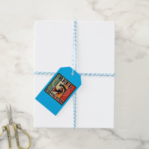 Retro Vintage Fishing Reel Cool Dad Fishing Lover Gift Tags