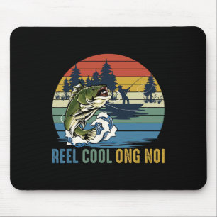 Retro Vintage Fishing Reel Cool Ong Noi Father's D Mouse Pad
