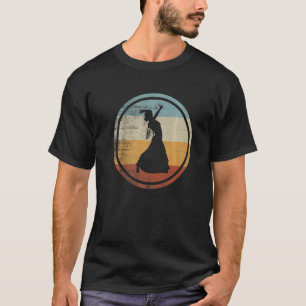 Retro Vintage Flamenco Woman Dance Flamenco   T-Shirt