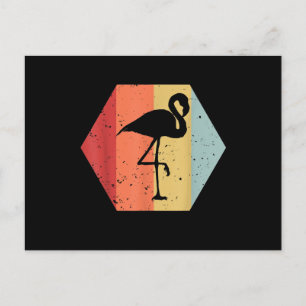 Retro Vintage Flamingo   Cute Flamingo Lover Invitation Postcard