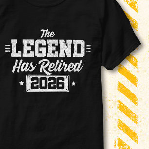 Retro Vintage Funny Quote Legend Has Retired 2026 T-Shirt