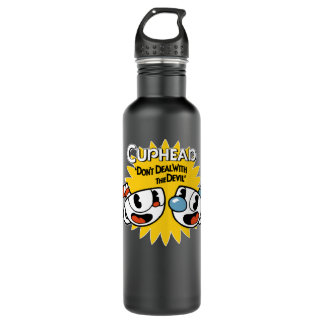 Retro Vintage Game Cuphead Run And Shoot Gift For  710 Ml Water Bottle