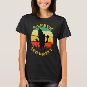 Retro Vintage Gardening Gangster Garden Security G T-Shirt