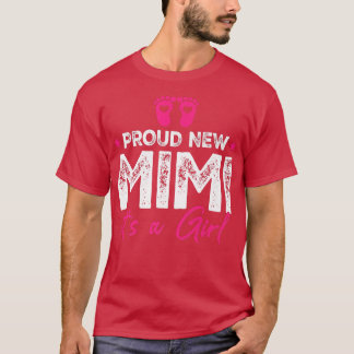 Retro Vintage Gender Reveal Proud New Mimi Its A G T-Shirt
