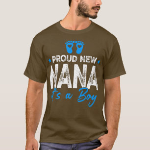 Retro Vintage Gender Reveal Proud New Nana It's A  T-Shirt