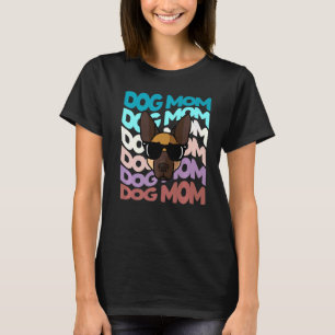 Retro Vintage German Shepherd Dog Mom Sunglasses  T-Shirt