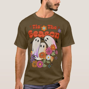 Retro Vintage Ghosts Funny Halloween Party Costume T-Shirt