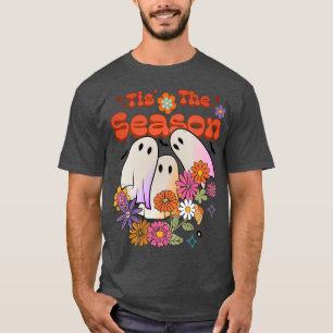 Retro Vintage Ghosts Funny Halloween Party Costume T-Shirt