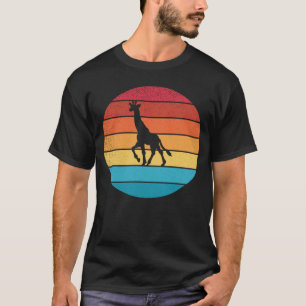 Retro vintage Giraffe  and cute animal  7 T-Shirt
