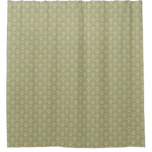 Retro vintage green and yellow pattern