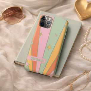 Retro Vintage Green Bold Name Personalized Custom  iPhone 11 Pro Case