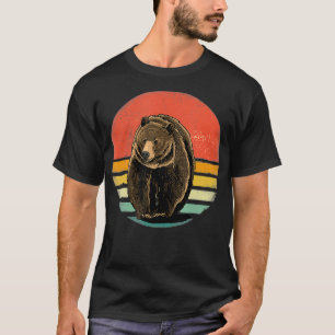 Retro Vintage Grizzly Bear Cool Bear Lover T-Shirt