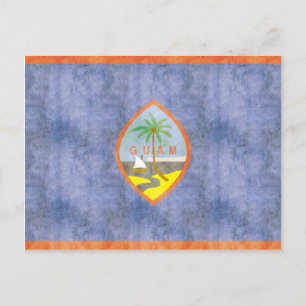 Retro Vintage Guam Flag Postcard