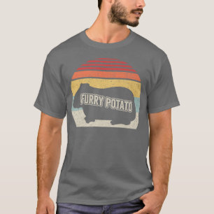 Retro Vintage Guinea Pig Furry Potato Wrong Animal T-Shirt