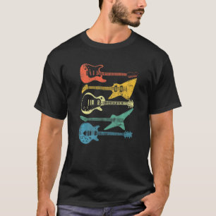 Retro Vintage Guitar Player Men Women Acoustic Gui T-Shirt