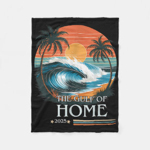 Retro Vintage Gulf Of Home 2025 Apparel American F Fleece Blanket