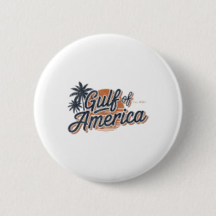 Retro Vintage Gulf Of Us America 2025 American Fla 2 Inch Round Button