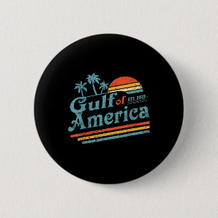 Retro Vintage Gulf Of Us America 2025 American Fla 2 Inch Round Button