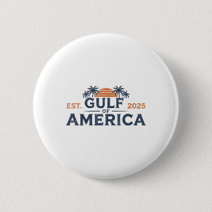 Retro Vintage Gulf Of Us America 2025 American Fla 2 Inch Round Button