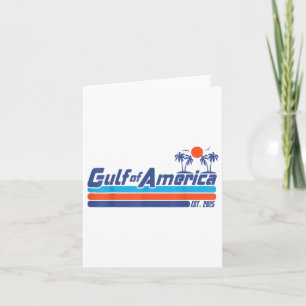 Retro Vintage Gulf Of Us America 2025 American Fla Card