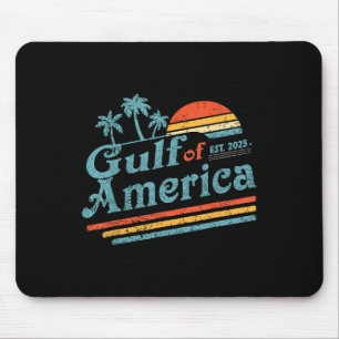Retro Vintage Gulf Of Us America 2025 American Fla Mouse Pad